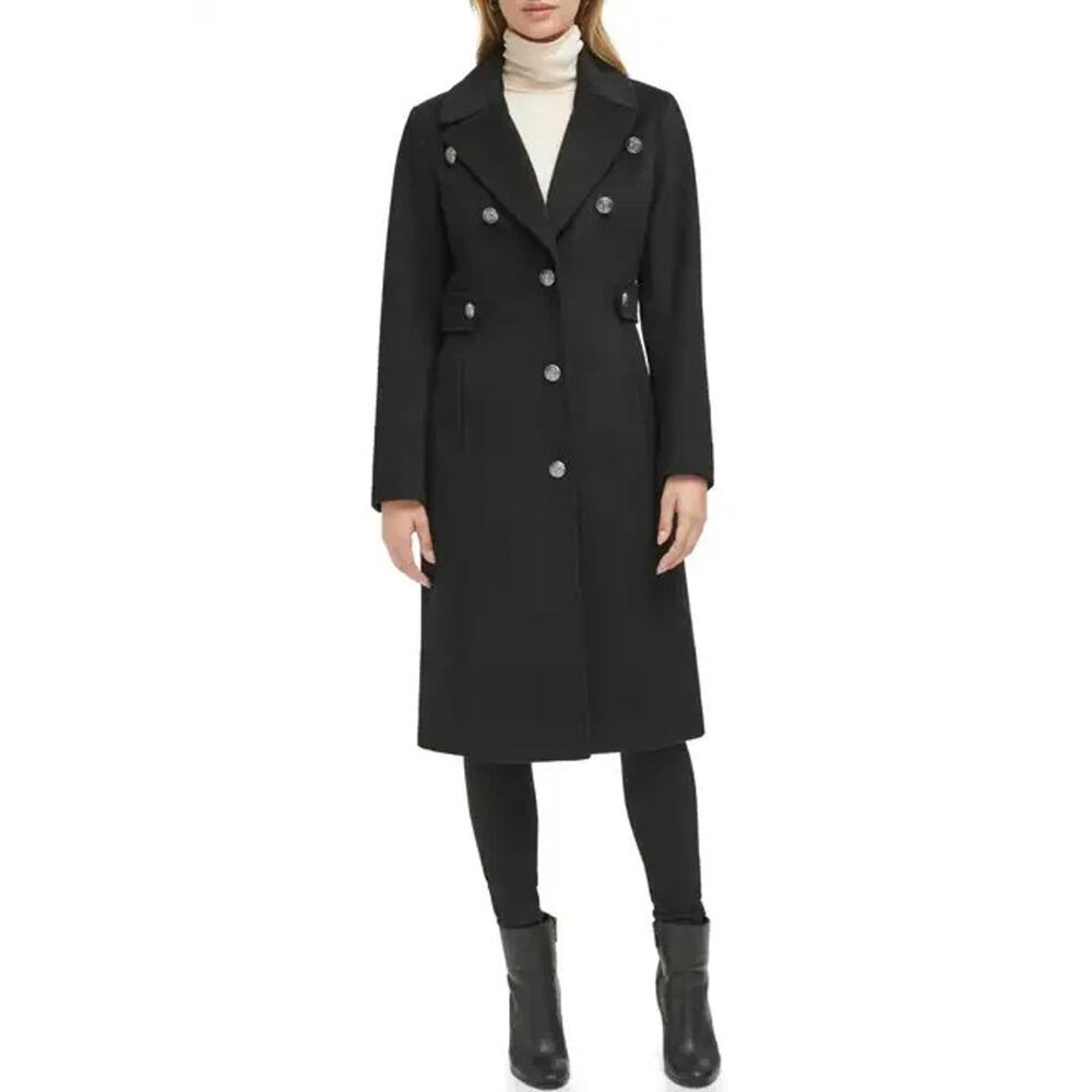 KENNETH COLE® Kenneth Cole New York Notch Lapel Military Coat Women's Military